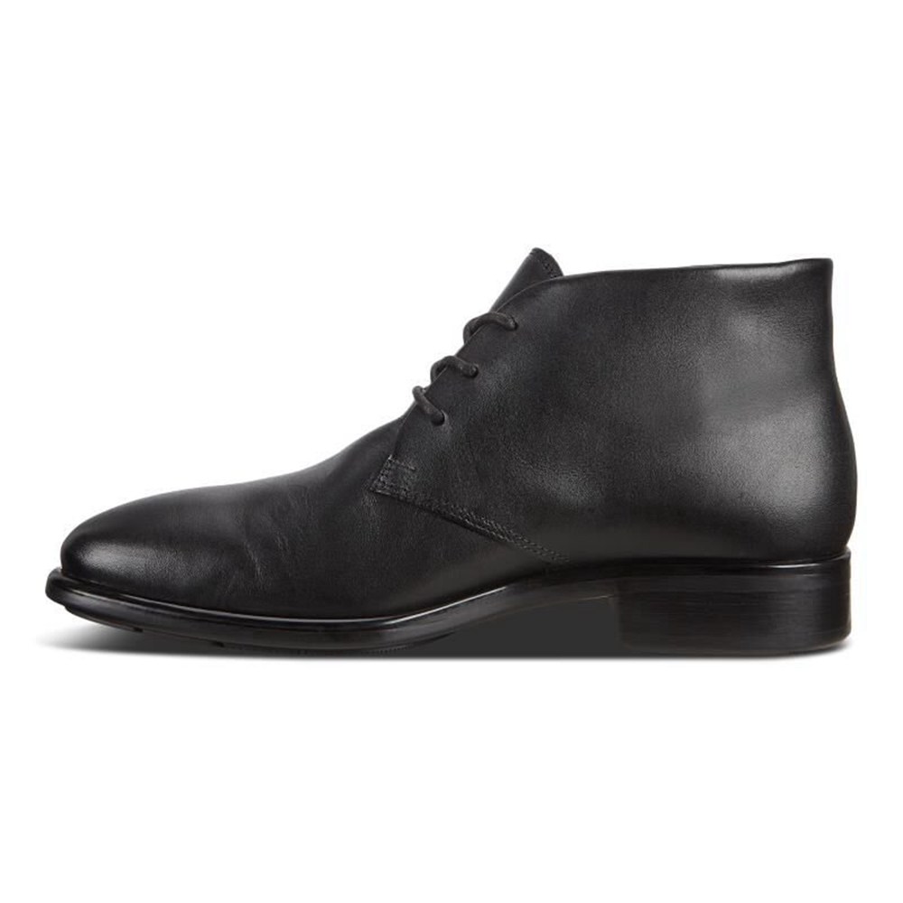 Mens Dress Shoes - ECCO Citytray Ankle Boot - Black - 1945KGZNE